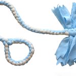 Blue Braided Fleece Tug of War Rope Toy, Soft & Durable, Daily Agility Training for All Dogs