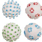 9 cm Durable Rubber Dog Toy Ball for Fetch and Chew