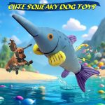 Plush Squeaky Tug of War Dog Toy for All Breeds, Soft Chew Toy to Keep Puppies and Dogs Busy - Image 2